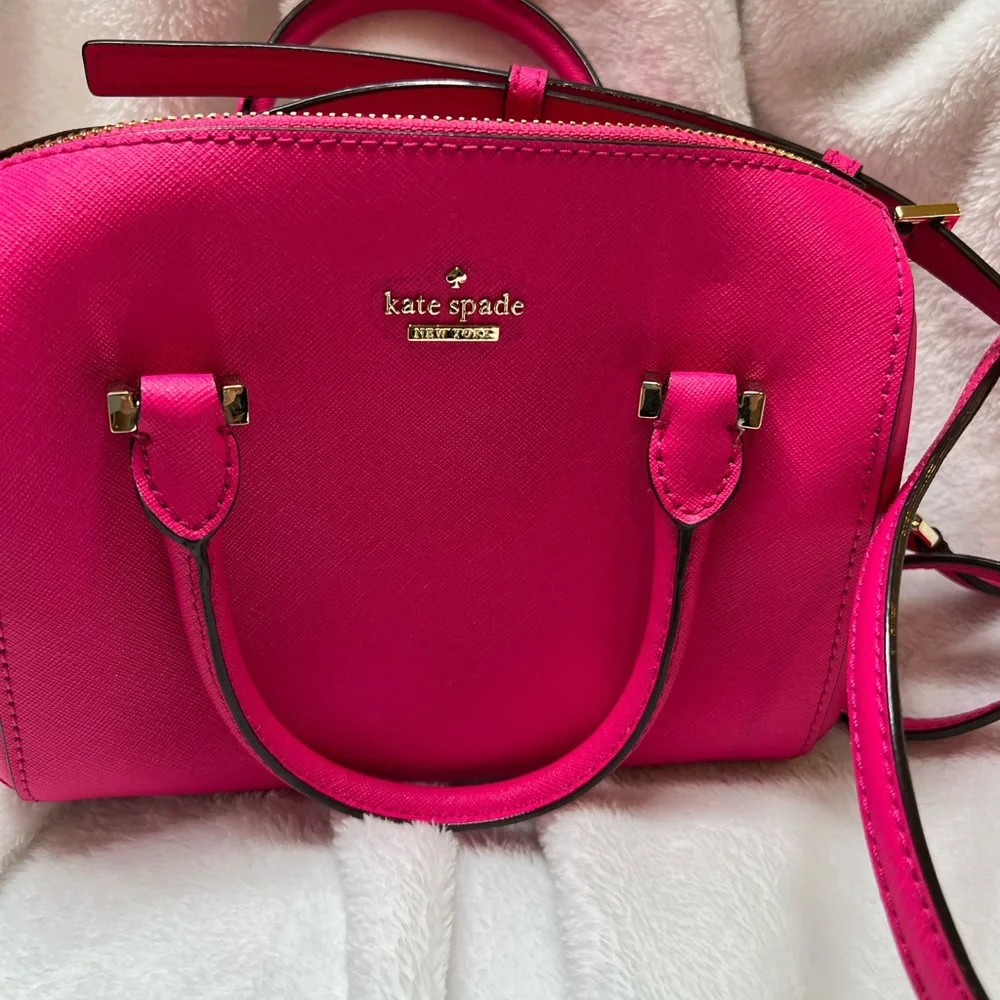 Kate Spade Cameron Street Pink Top Handle Crossbody bag Gold Hardware